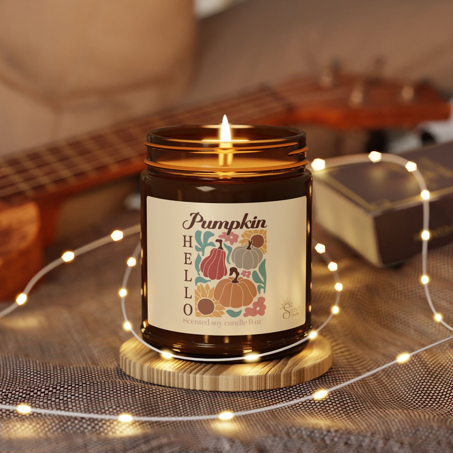 Fall Scented Cozy Candle Gift for Thanksgiving and Housewarming