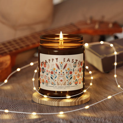 Happy Easter Scented Candle Nordic Folk Art Spring Decor Thank you gift
