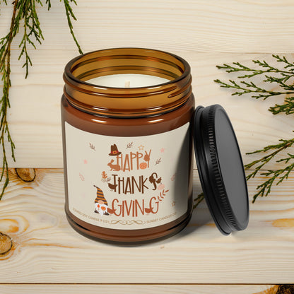 Thanksgiving Candle, Autumn Scented Soy Candle -  Fall Candle Decor