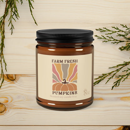 Fall pumpkin scented candle decoration gift idea for Autumn and Thanksgiving favors