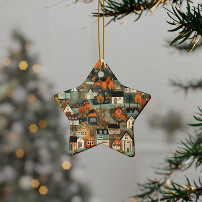 Nordic Christmas Ornament Gift - Scandinavian Village Decor