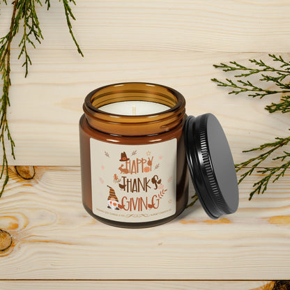 Thanksgiving Candle, Autumn Scented Soy Candle -  Fall Candle Decor