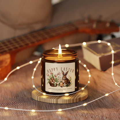 Happy Easter Scented Soy Candle, Spring Decor Easter bunny gift hostess appreciation gift