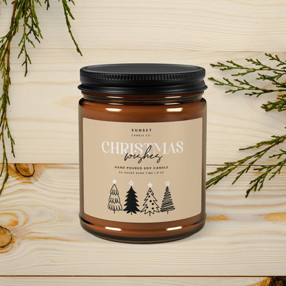 Christmas tree candle gift -Holiday Scented Candle Secret Santa Gift idea