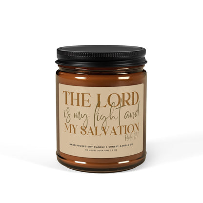 Christian candle gift with bible verse affirmation church group gift