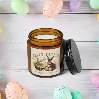 Happy Easter Scented Soy Candle, Spring Decor Easter bunny gift hostess appreciation gift