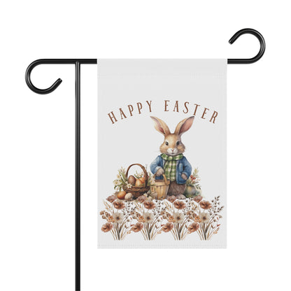 Easter Garden Banner - Bunny Seasonal Yard Flag for Outdoor Decor