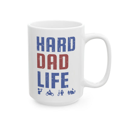 Dad Funny Mug Gift - Inspirational Outdoors Camping and Fishing Cup for Dad