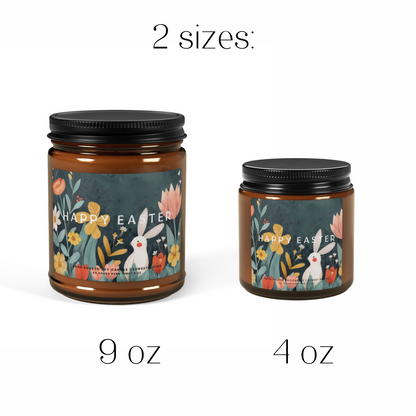 Easter Candle Floral Wood Print for Brunch Centerpiece and Spring Favors