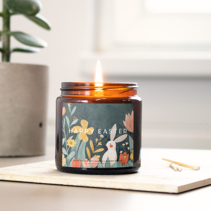 Easter Candle Floral Wood Print for Brunch Centerpiece and Spring Favors