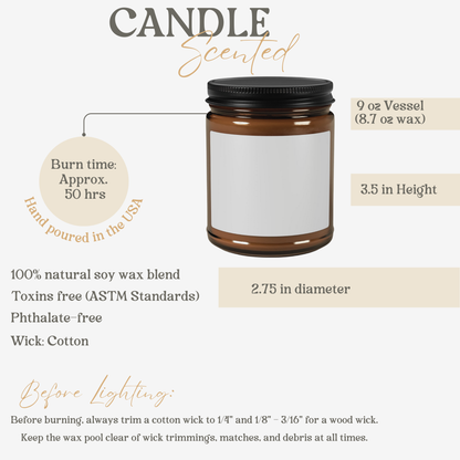 Easter Candle Floral Wood Print for Brunch Centerpiece and Spring Favors