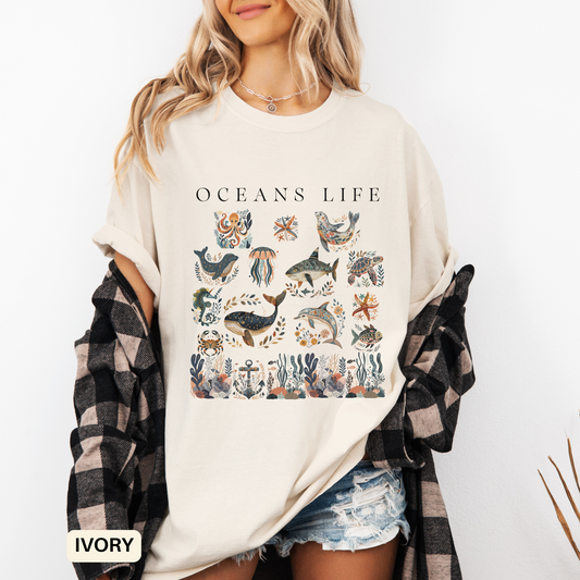 Ocean Inspired Unisex Shirt for Beach Summer Vibes Outfit