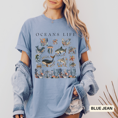 Ocean Inspired Unisex Shirt for Beach Summer Vibes Outfit