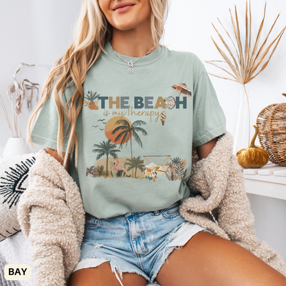 Beach Vibes T-shirt, Coastal Outfit for Spring and Summer Vacation