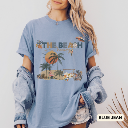 Beach Vibes T-shirt, Coastal Outfit for Spring and Summer Vacation