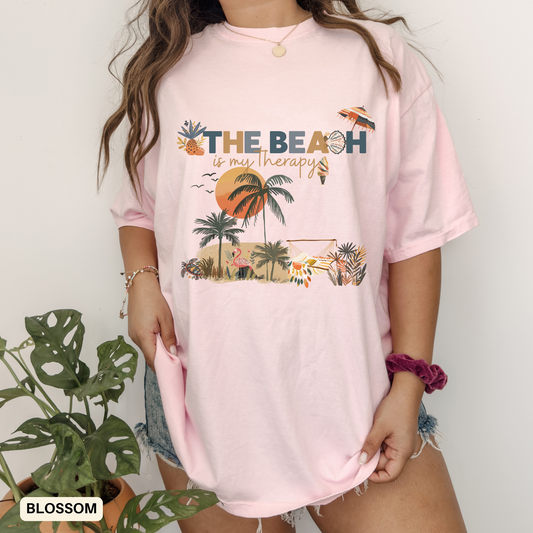 Beach Vibes T-shirt, Coastal Outfit for Spring and Summer Vacation