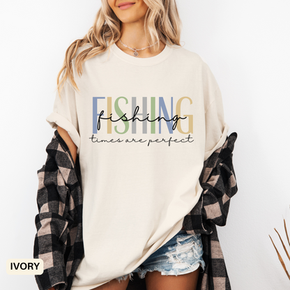 Fishing Vibes Unisex T-Shirt - Casual Summer Tee Gift for Anglers