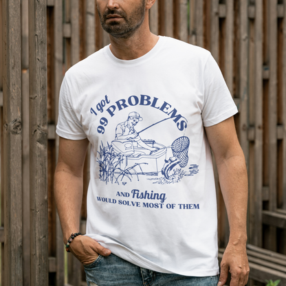 Fishing Retirement T-Shirt Gone Fishing - Dad Gift