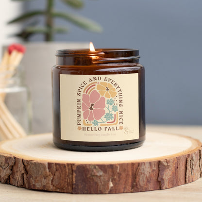 Thanksgiving Pumpkins Candle Favors - Fall Farmhouse Decor