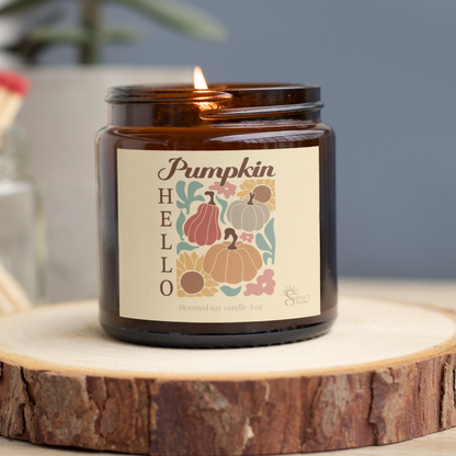 Fall Scented Cozy Candle Gift for Thanksgiving and Housewarming