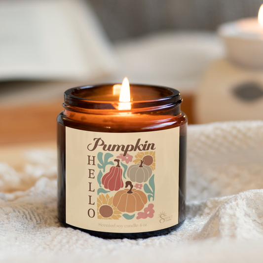 Fall Scented Cozy Candle Gift for Thanksgiving and Housewarming