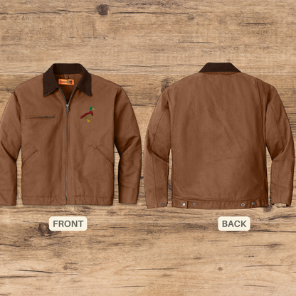 Duck Hunting Jacket - Embroidered Gift for Him - Unisex Outdoor Work Coat