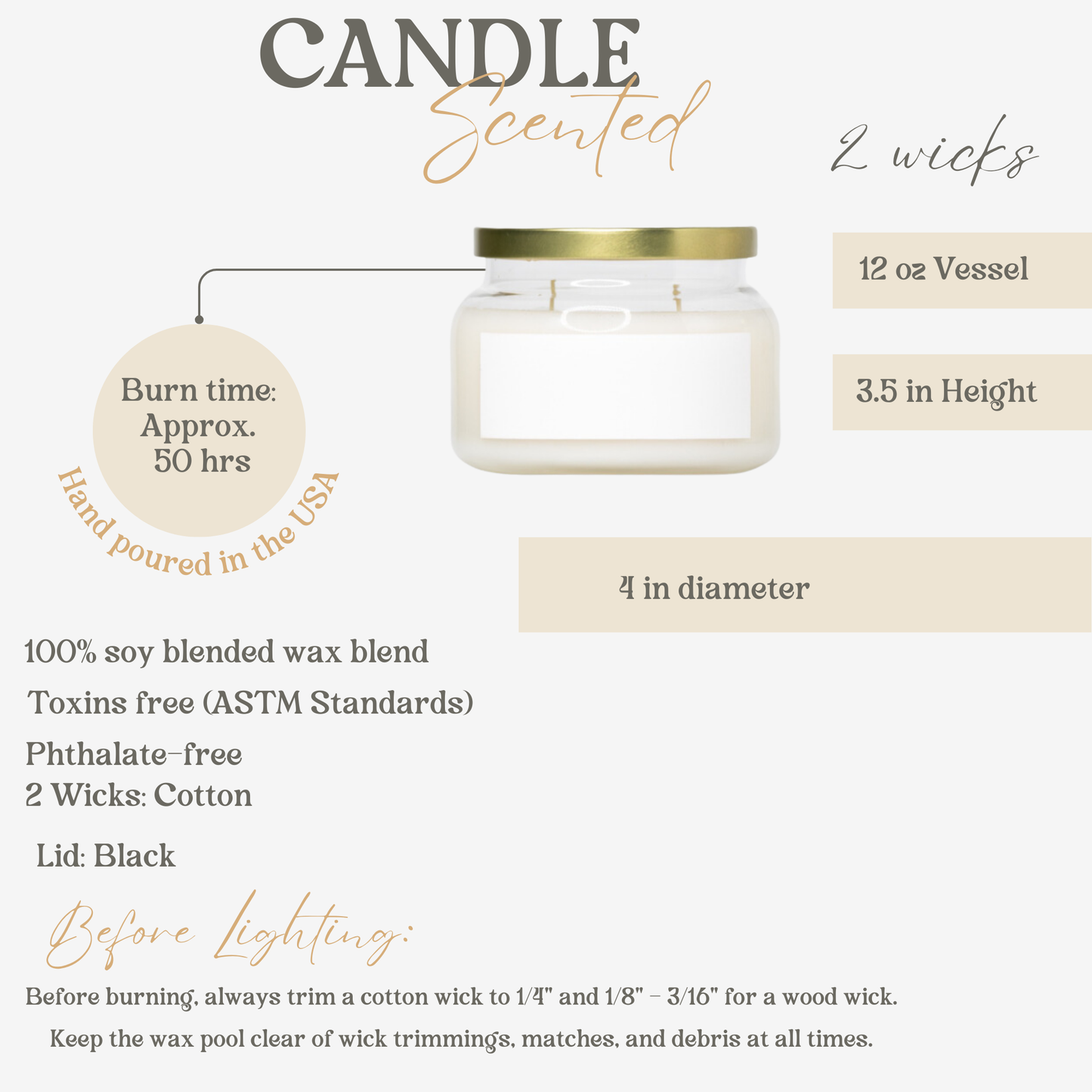 Happy birthday candle personalized name gift