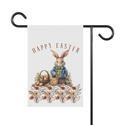 Easter Garden Banner - Bunny Seasonal Yard Flag for Outdoor Decor
