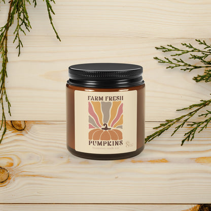 Fall pumpkin scented candle decoration gift idea for Autumn and Thanksgiving favors