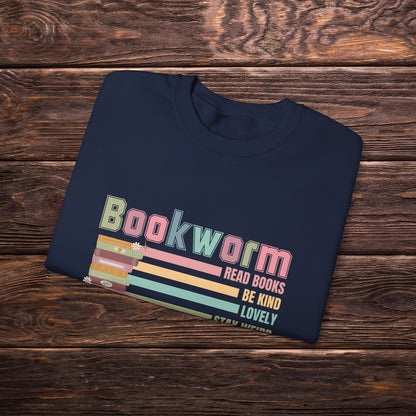 Bookworm Sweatshirt, Book lover Sweatshirt, Teacher Gift for book lover, Library Gifts, Reading Books Crewneck