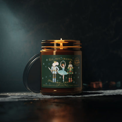 Christmas Nutcracker Scented Soy Candle Holiday Gift- Festive Candle Gift for Ballet Friend
