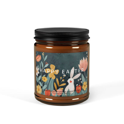 Easter Candle Floral Wood Print for Brunch Centerpiece and Spring Favors