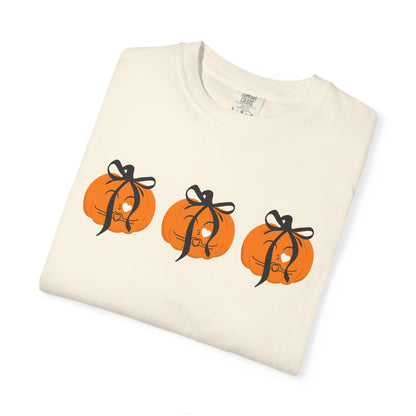 Coquette Pumpkin Shirt - Fall Aesthetic Tee - Halloween Outfit Pumpkin Patch Vibes