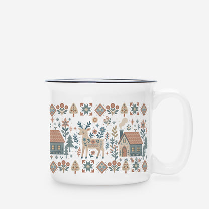 Deer Camp Mug Gift Cozy- Scandinavian Home Decor Gift