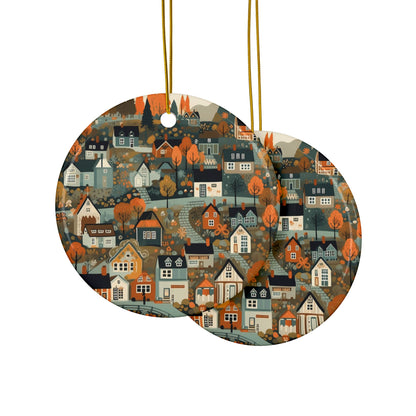 Nordic Christmas Ornament Gift - Scandinavian Village Decor