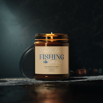 Fishing Gift Candle for fishing grandpa and fishing dad