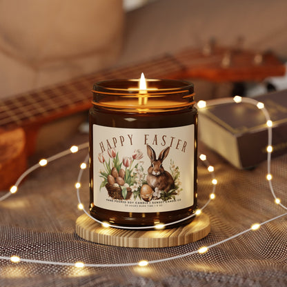 Happy Easter Scented Soy Candle, Spring Decor Easter bunny gift hostess appreciation gift