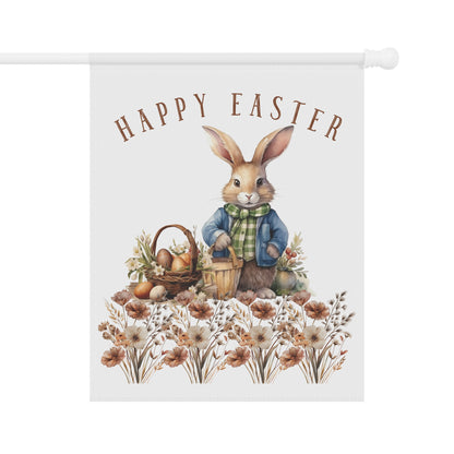 Easter Garden Banner - Bunny Seasonal Yard Flag for Outdoor Decor