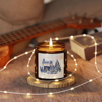 Nutcracker gift Christmas candle ballet gift - Holiday Season present ideas for Teacher candle, Theatre Coach Gift, Blue Christmas decor