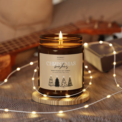 Christmas tree candle gift -Holiday Scented Candle Secret Santa Gift idea