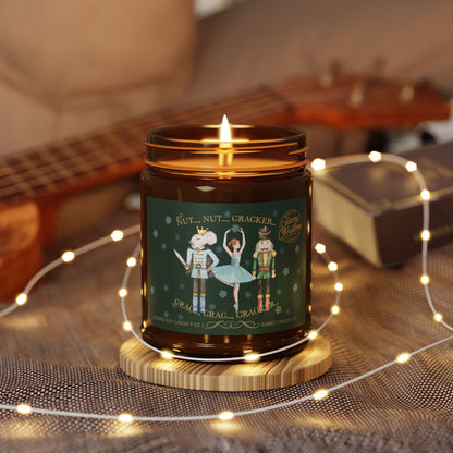 Christmas Nutcracker Scented Soy Candle Holiday Gift- Festive Candle Gift for Ballet Friend