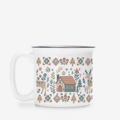 Deer Camp Mug Gift Cozy- Scandinavian Home Decor Gift