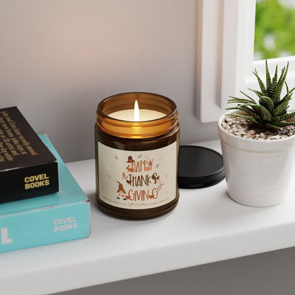 Thanksgiving Candle, Autumn Scented Soy Candle -  Fall Candle Decor
