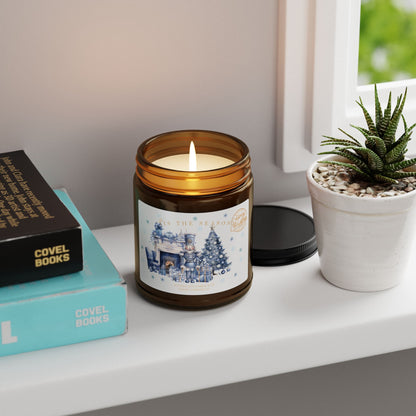 Nutcracker gift Christmas candle ballet gift - Holiday Season present ideas for Teacher candle, Theatre Coach Gift, Blue Christmas decor