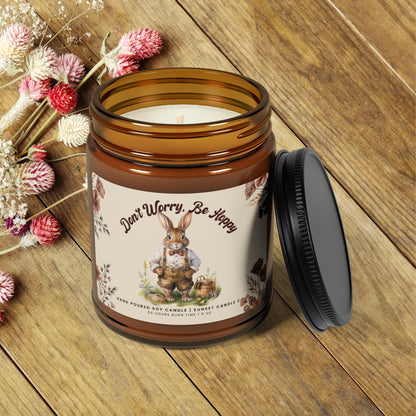Happy Easter Scented Soy Candle - Cozy Spring Decor, Gift for Easter, Home Fragrance, Ambiance Candle, Seasonal Candle