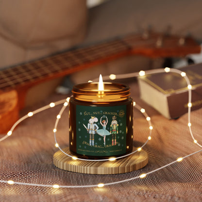 Christmas Nutcracker Scented Soy Candle Holiday Gift- Festive Candle Gift for Ballet Friend