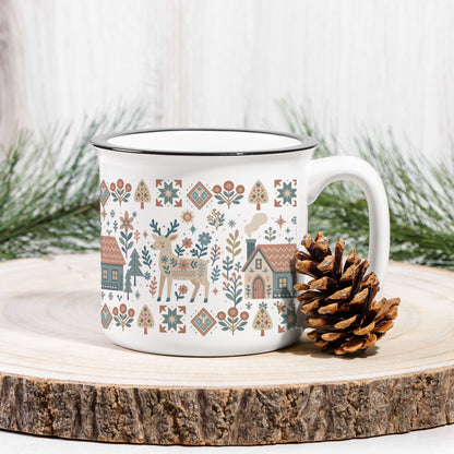 Deer Camp Mug Gift Cozy- Scandinavian Home Decor Gift
