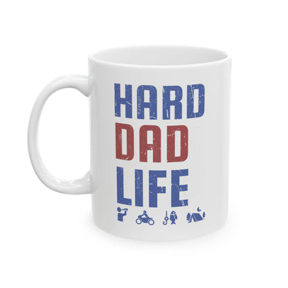 Dad Funny Mug Gift - Inspirational Outdoors Camping and Fishing Cup for Dad