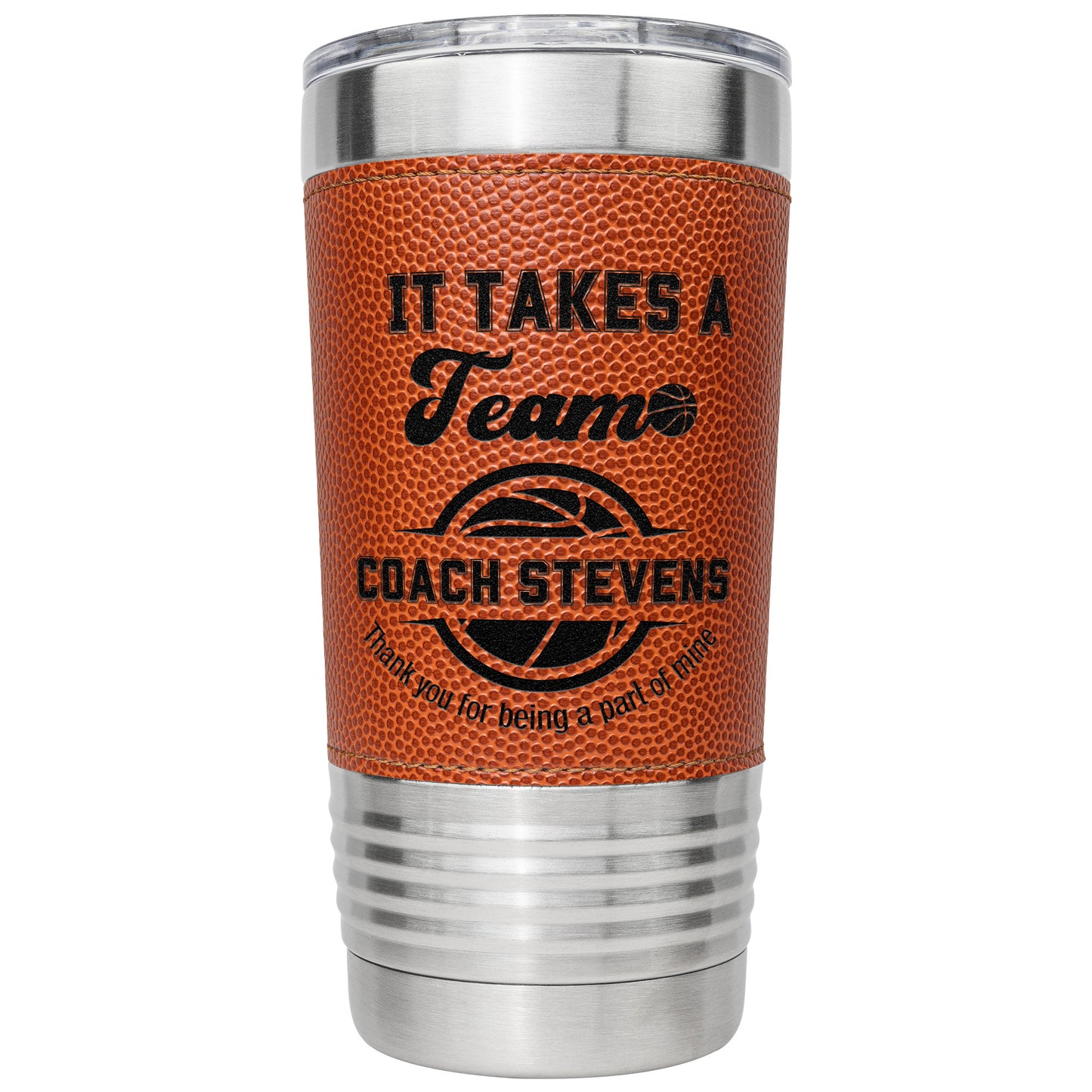 Basketball Thank you Gift It takes a Village Coach appreciation gift Sports Lover Tumbler