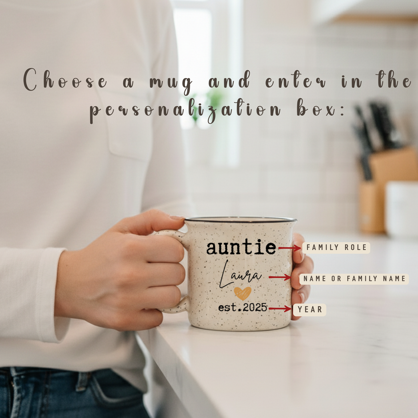 Grandma to Be Gift - Pregnancy Reveal Mug - Personalized Baby Announcement Gift